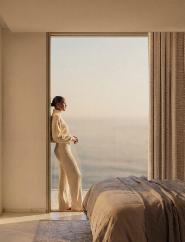 woman in the bedroom